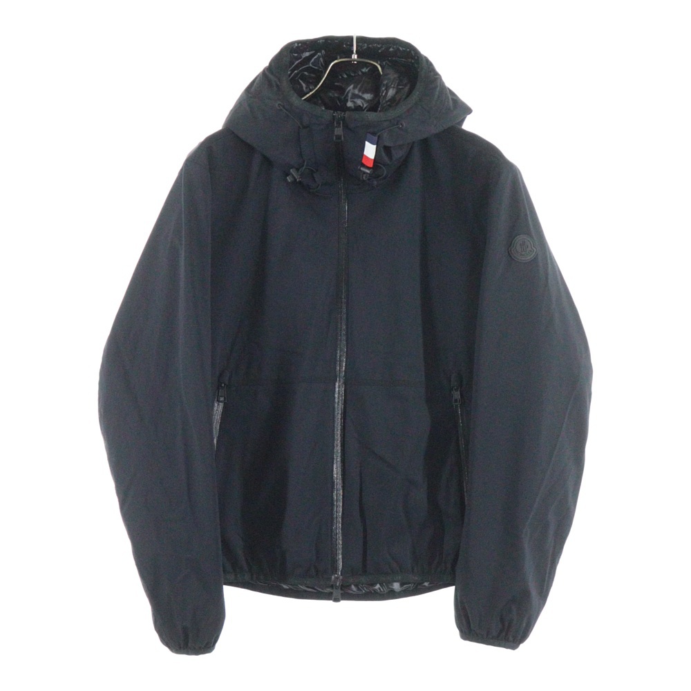 19AW DUPORT デュポート フーデッドジップアップダウンジャケット ブラック E20914197505 539DK Aランク