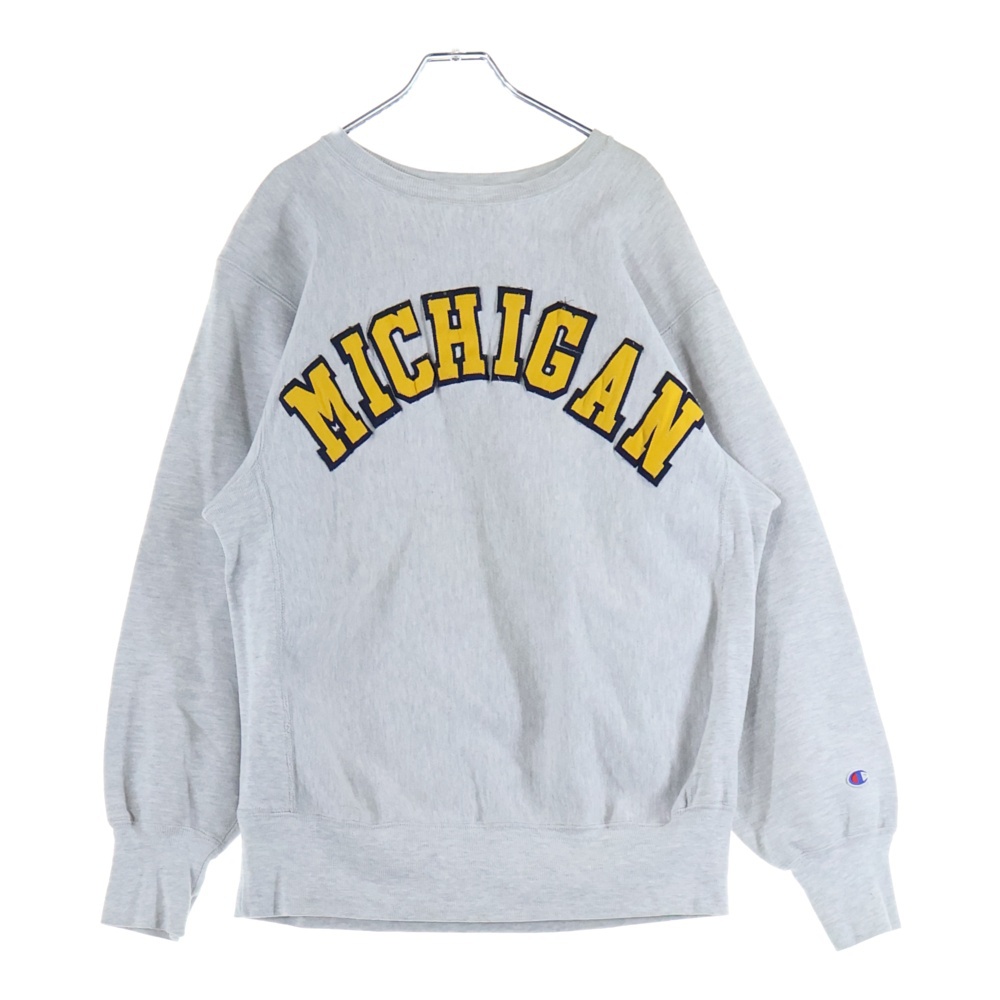 90S REVERSE WEAVE MICHIGAN SWEAT リバースウィーブ ミシガン スウェット グレー Bランク