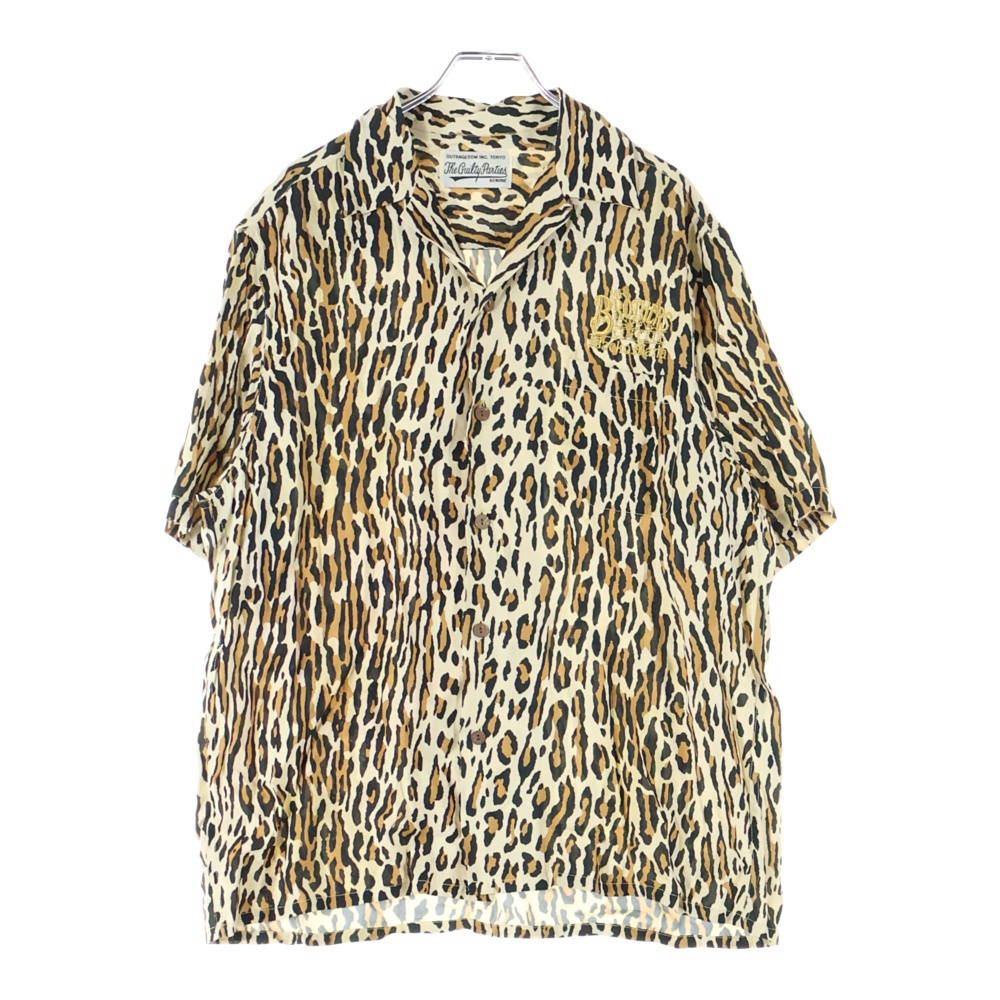 22AW×MR.BROTHERS CUT CLUB HAWAIIAN SHIRT ミスターブラザーズ・カットクラブ ハワイアン半袖シャツ レオパード Bランク