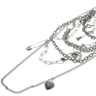 ×Colantotte MAGNETIC DEAD NECKLACE コラントッテ マグネティックデッドネックレス チェーンネックレス シルバー Sランク