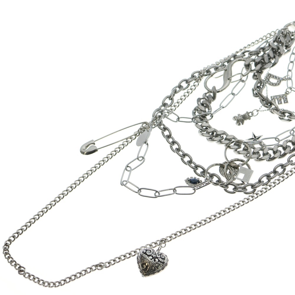 ×Colantotte MAGNETIC DEAD NECKLACE コラントッテ マグネティックデッドネックレス チェーンネックレス シルバー Sランク