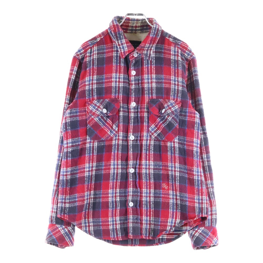 ナンバーナイン 05AW ハイストリート期 長袖チェックシャツ フランネル