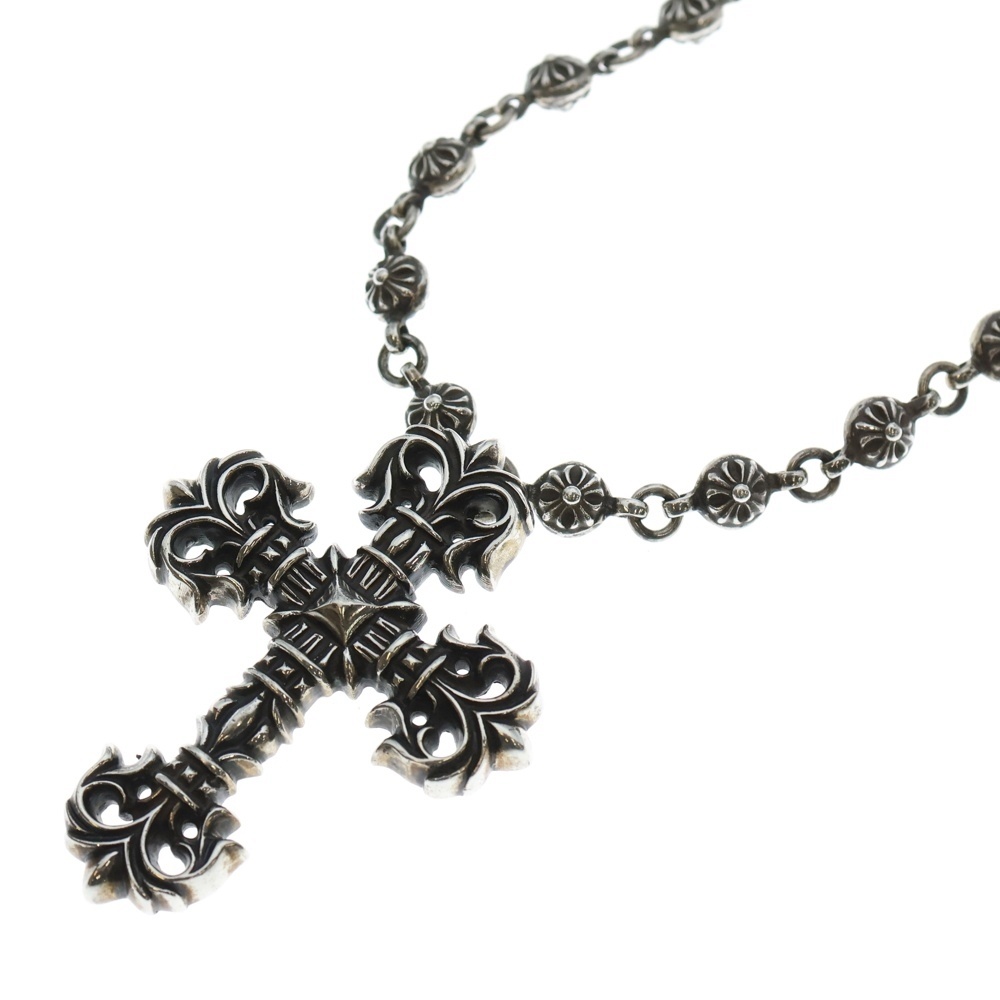 #1 CRSBL CHN FILIG CRS クロスボールチェーン フィリグリークロスSML ネックレス シルバー Bランク