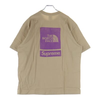 24SS ×THE NORTH FACE S/S Top Tee ザノースフェイス ショートスリーブ トップ クルーネック半袖Tシャツ カットソー ブラウン NT02412I Sランク