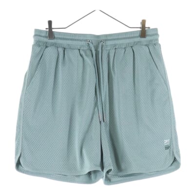 Mesh shorts メッシュ ショーツ ハーフパンツ ライトグリーン Aランク
