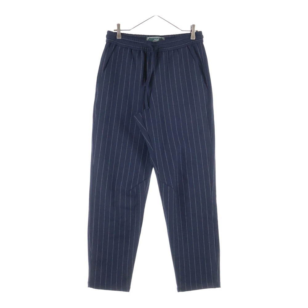 ポケットロゴ刺繍 ストライプ トラックパンツ ネイビー 23-030-060-0011-3-0 Bランク