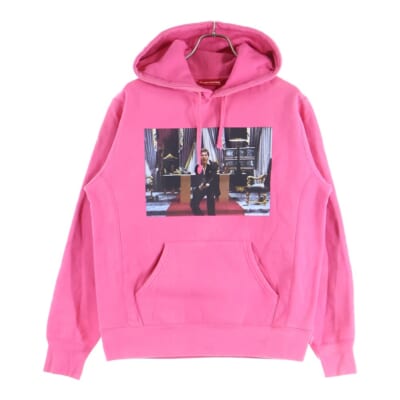 17AW Scarface Friend Hooded Sweatshirt スカーフェイス フレンド プルオーバースウェットパーカー フーディー ピンク Aランク