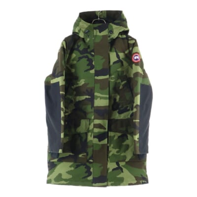 CANMORE PARKA キャンモアパーカー ロゴワッペン カモフラージュ 迷彩 ダウンジャケット カーキ 5807L Sランク