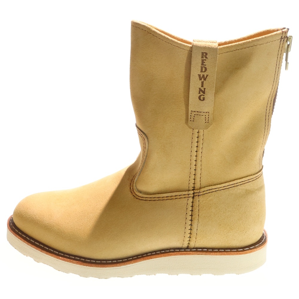 ×RED WING Pecos レッドウィング ペコスブーツ ベージュ 4668 US8.5/26.5cm Sランク