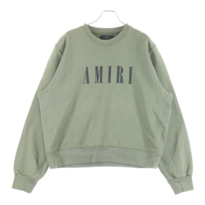 Core Logo Crewneck Sweatshirt コアロゴ クルーネックスウェットシャツ トレーナー カーキ Bランク