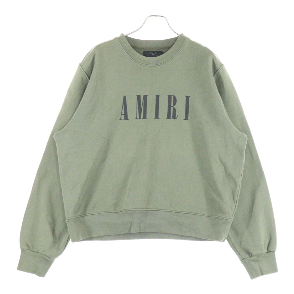 Core Logo Crewneck Sweatshirt コアロゴ クルーネックスウェットシャツ トレーナー カーキ Bランク