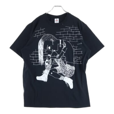 25AW ×Y's by Yohji Yamamoto Front Printed Tee ヨウジヤマモト フロントプリント 半袖tシャツ カットソー ブラック Bランク