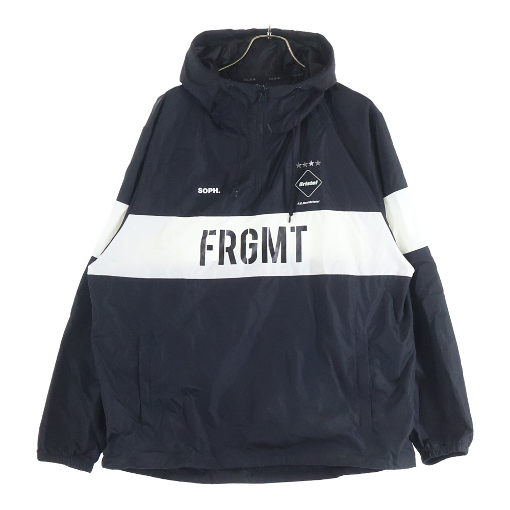 18AW×フラグメントデザイン トレーニング アノラックジャケット ブラック FCRB-189115 Bランク