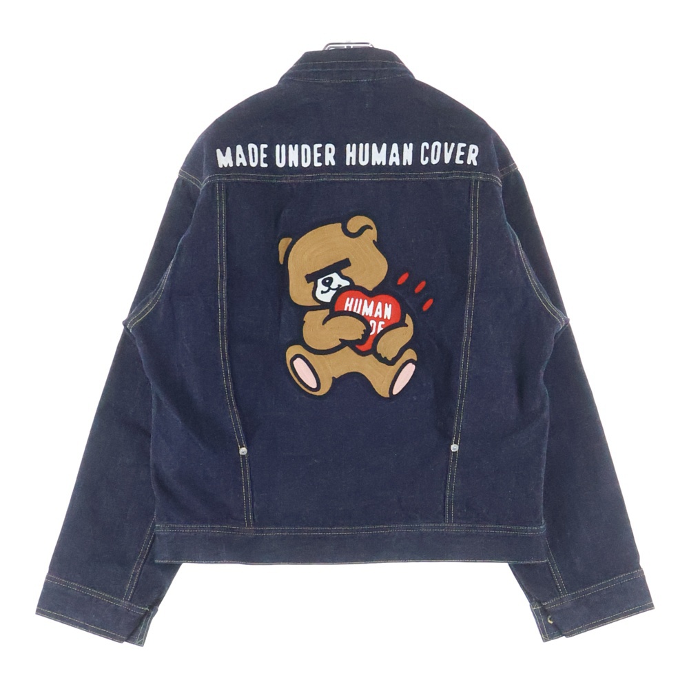 25AW ×UNDERCOVER DENIM JACKET アンダーカバー ロゴ刺繍 トラッカージャケット デニムジャケット インディゴ XX30JK006 Aランク