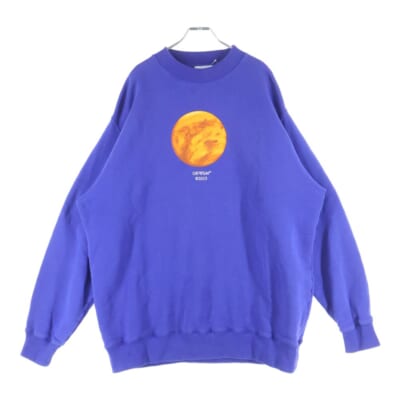 23AW Venus Print Crewneck Sweatshirt ヴィーナス プリント モックネックスウェットトレーナー ブルー OMBA071F23FLE004 Bランク