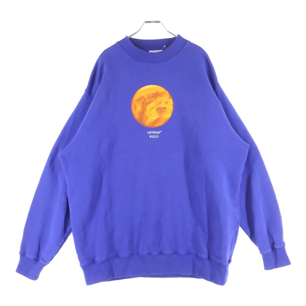 23AW Venus Print Crewneck Sweatshirt ヴィーナス プリント モックネックスウェットトレーナー ブルー OMBA071F23FLE004 Bランク