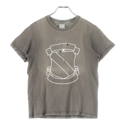 01AW スタンダード期 エンブレム 半袖Tシャツ カットソー ブラウン Bランク