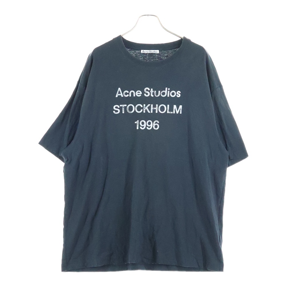 LOGO TEE リラックスフィット 半袖ロゴTシャツ クルーネック カットソー ブラック FN-UX-TSHI000013 Aランク