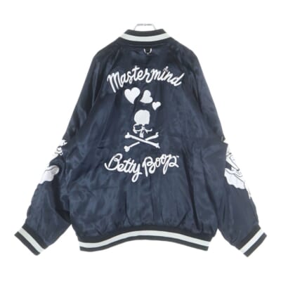 ×Betty Boop SOUVENIR JACKET ベティブープ スーベニアジャケット スカジャン ブルゾン ブラック MW25C15-BL100 Aランク