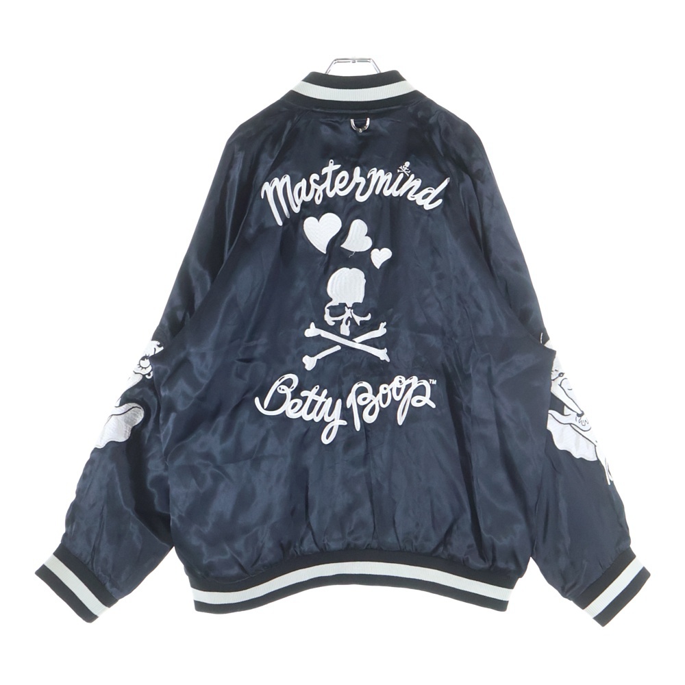 ×Betty Boop SOUVENIR JACKET ベティブープ スーベニアジャケット スカジャン ブルゾン ブラック MW25C15-BL100 Aランク