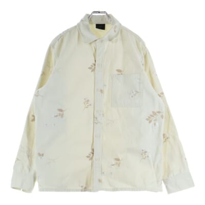 101 Denim Ginza Shirt 101デニムギンザシャツ フラワーエンブロイダリーデニムシャツ ホワイト Bランク