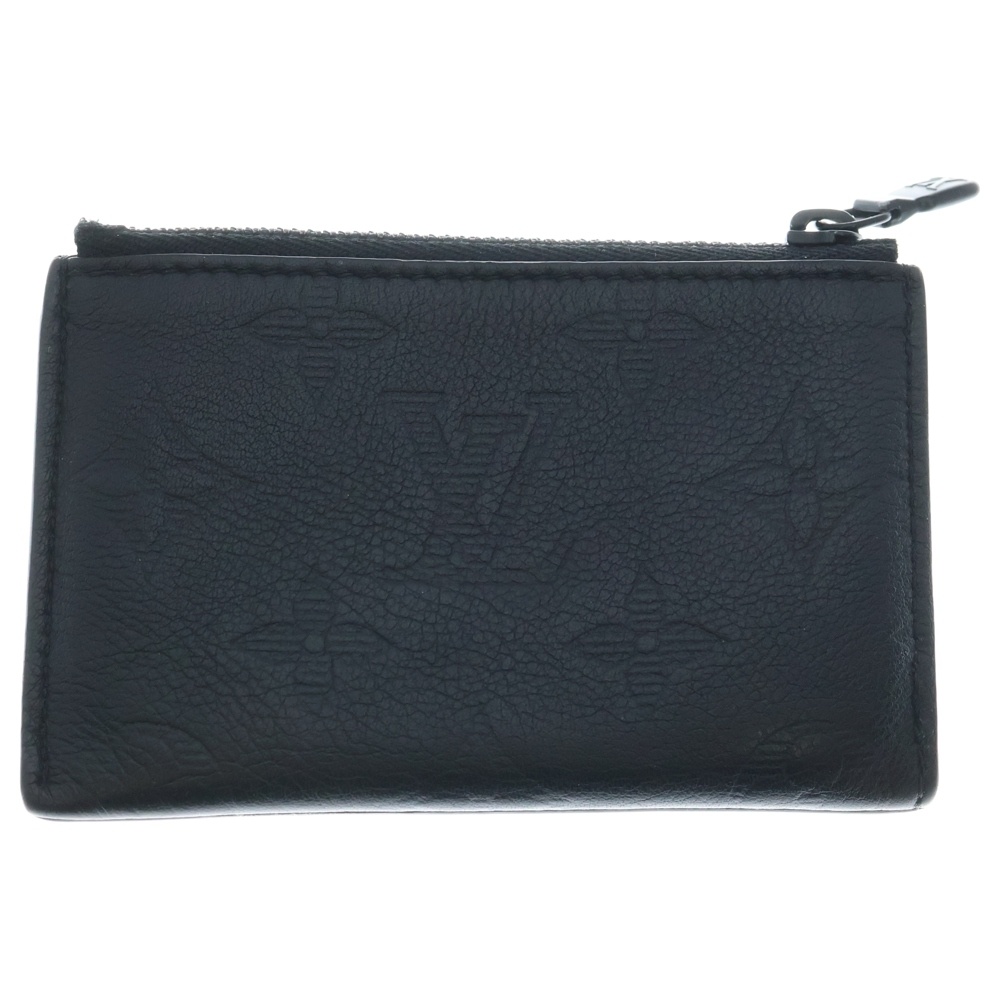 コンパクト コインカード・ホルダー モノグラムレザーコンパクトウォレット 財布 M82245 ブラック Bランク