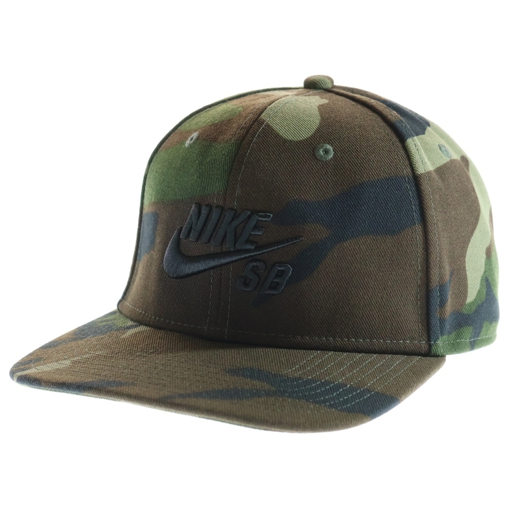 Icon Snapback Cap アイコンスナットバックキャップ ロゴ刺繍6パネルキャップ 帽子 628683-223 カモ Sランク