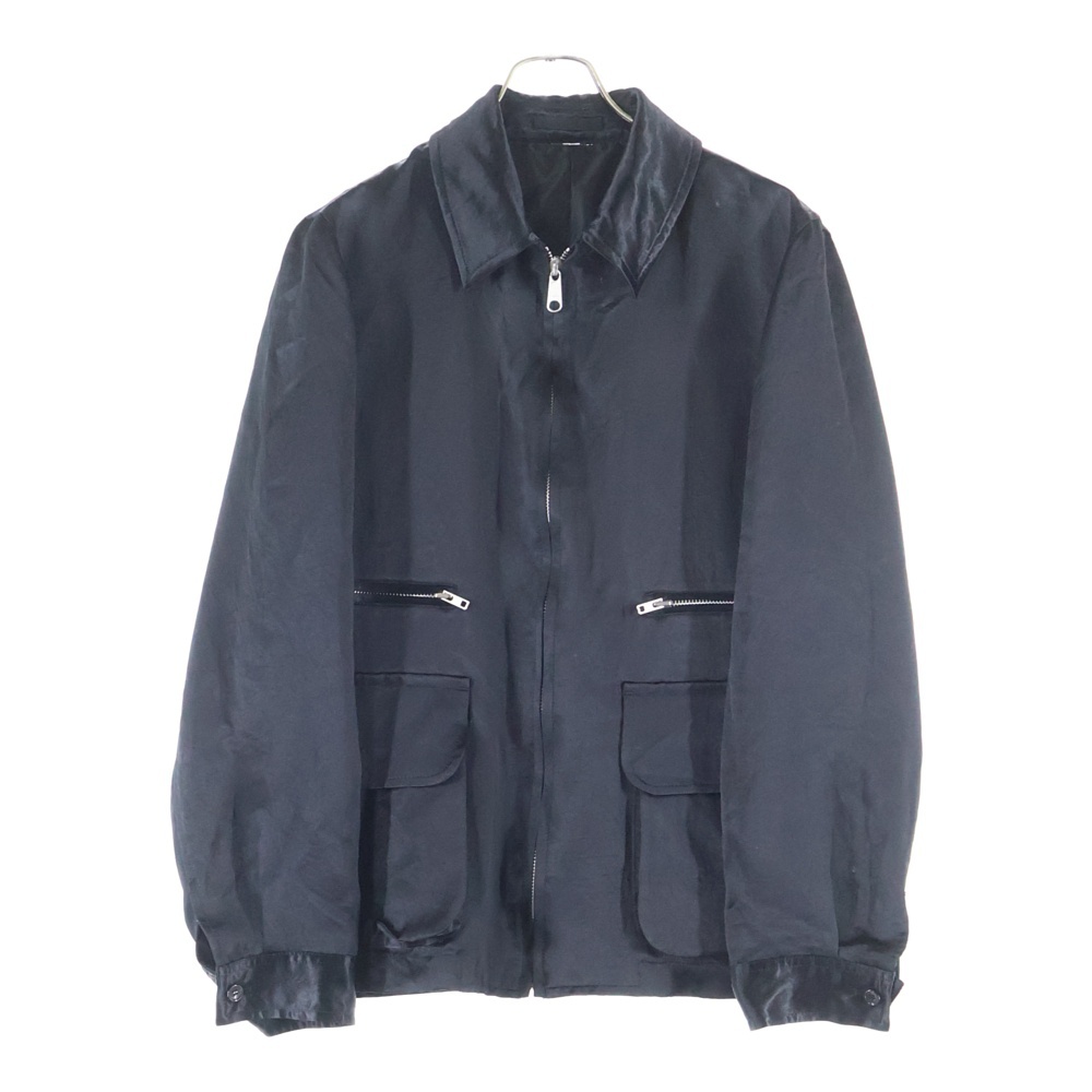 25SS Reversible Blouson リバーシブルブルゾン ジップアップアセテートフリル装飾ブルゾン 1O-J015 ブラック Aランク