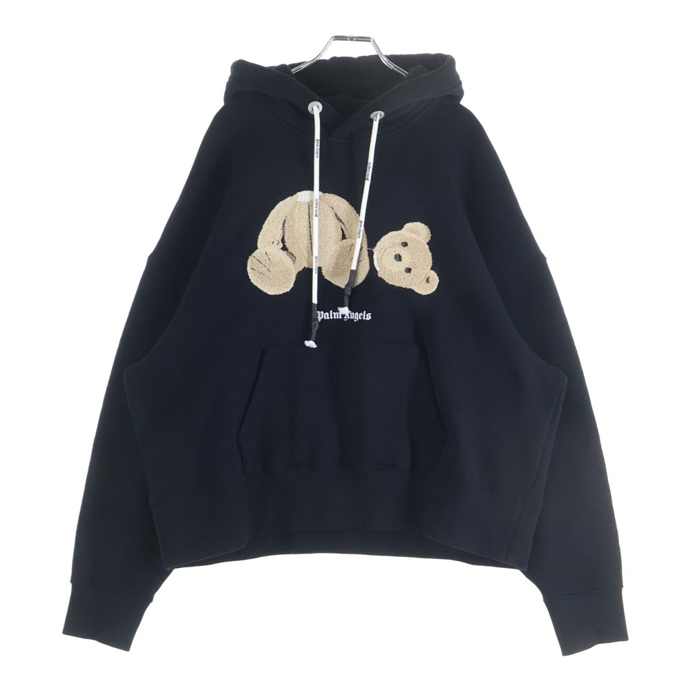 21AW BEAR HOODIE ベアー フーディー スウェット プルオーバーパーカー PMBB058R21FLE001 ブラック Aランク
