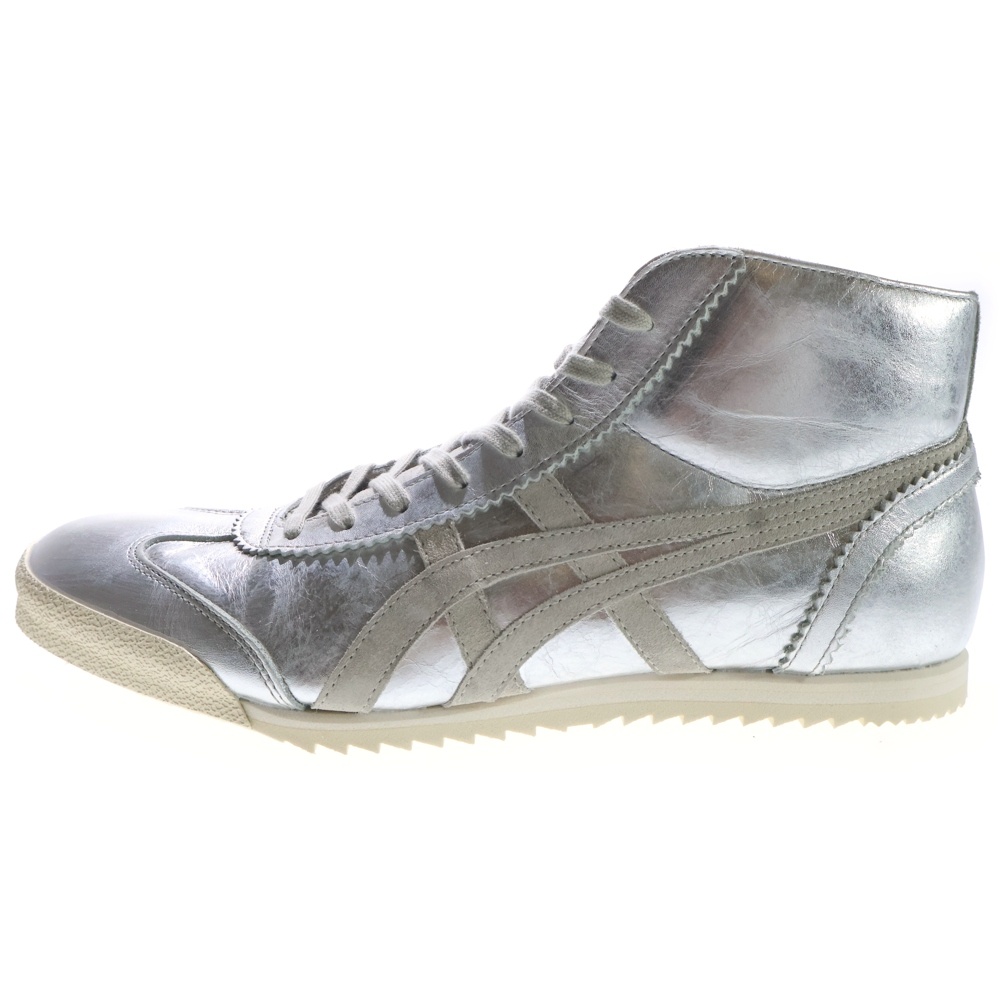 MEXIO MID RUNNER DELUXE ダメージ加工 ハイカットスニーカー シルバー US9.5/27.5cm 1181A608-020 Sランク