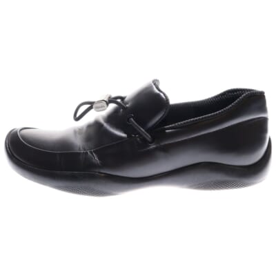 レザー ドライビングシューズ ローファー ブラック 744 Bランク