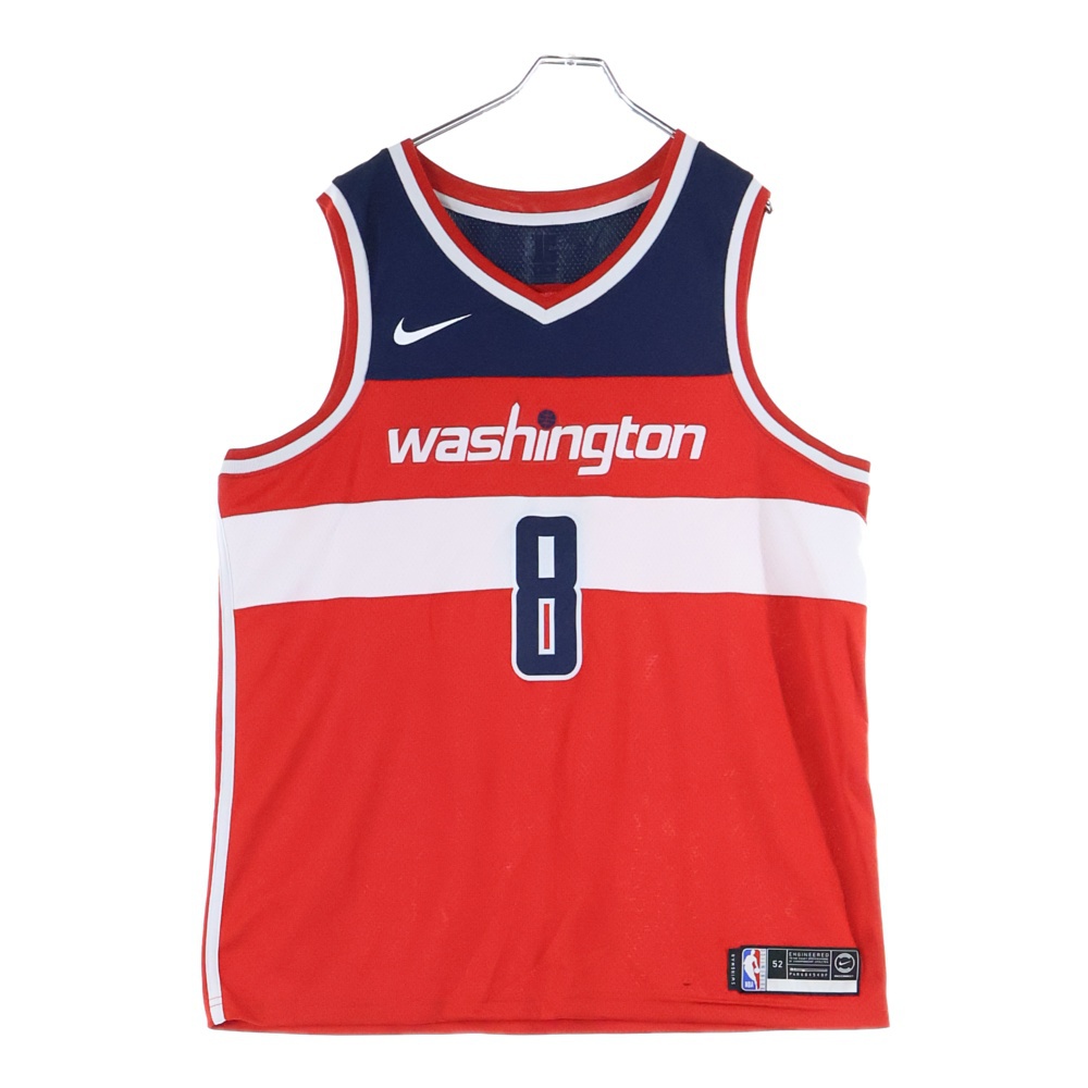 ×NBA WASHINGTON WIZARDS GAME SHIRTS 八村塁 ワシントン ウィザーズ ゲームシャツ レッド Bランク