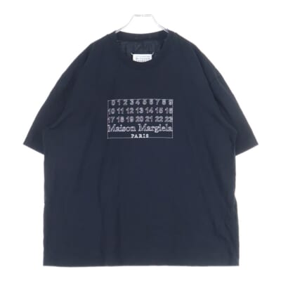 20SS NUMBER LOGO OVER SIZE S/S Tee ナンバーロゴ オーバーサイズ クルーネック 半袖Tシャツ カットソー ブラック S30GC0696 S22816 Bランク