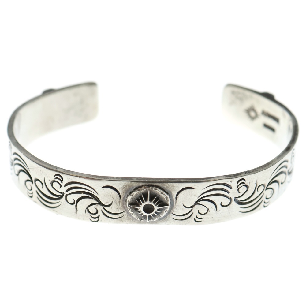 台付き太陽神 超唐草 バングル ブレスレット シルバー Bランク