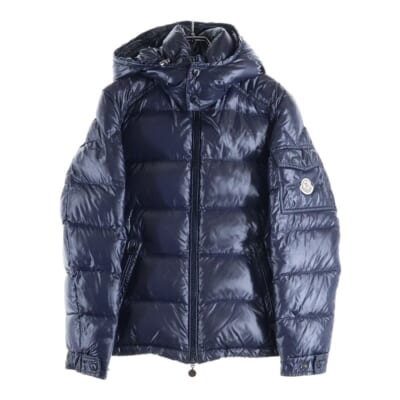 14AW MAYA GIUBBOTTO マヤ フーデットジップアップ ダウンジャケット ネイビー 40366 50 68950 Bランク
