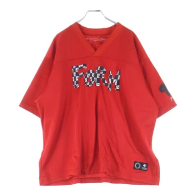 ×MATTY BOY PPO MESH WARM UP JERSEY マッティーボーイ FORMプリント メッシュ半袖Tシャツ カットソー レッド Bランク