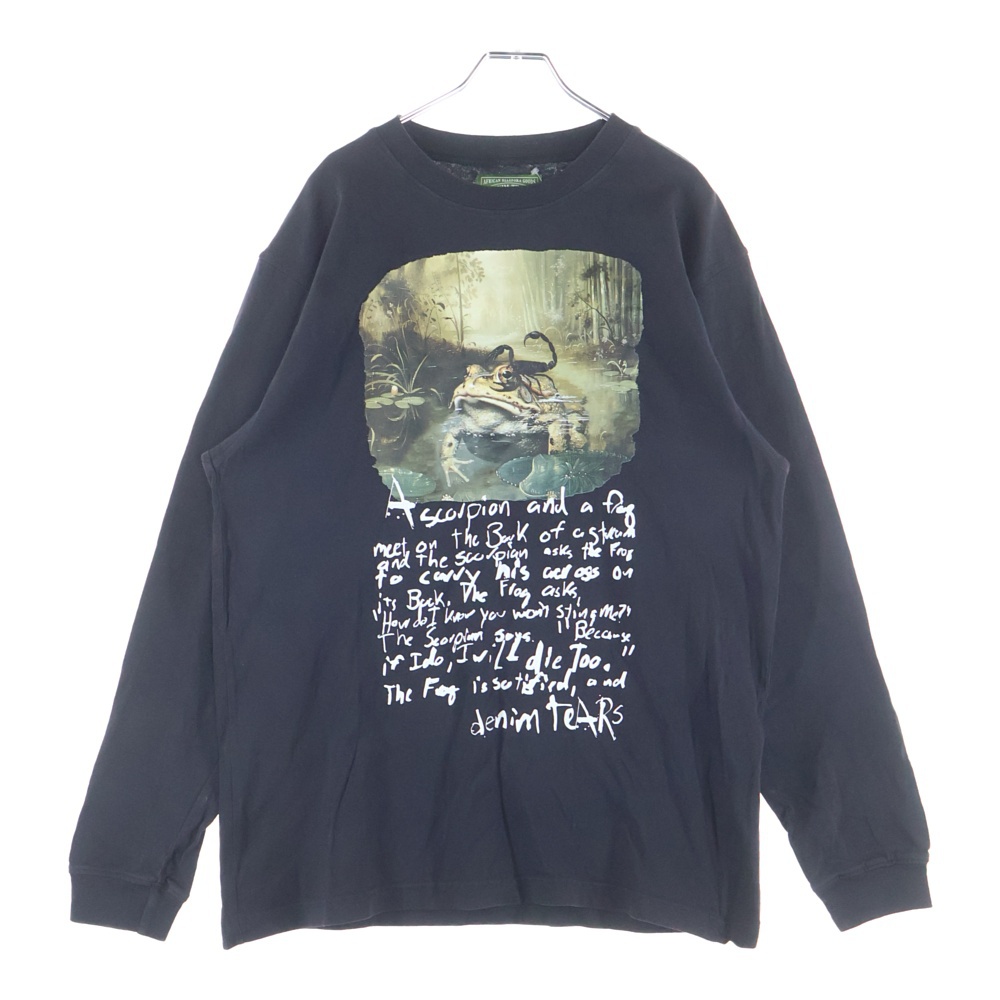 The Scorpion and the Frog フロントロゴ 長袖Tシャツ ロングスリーブ カットソー ブラック Aランク