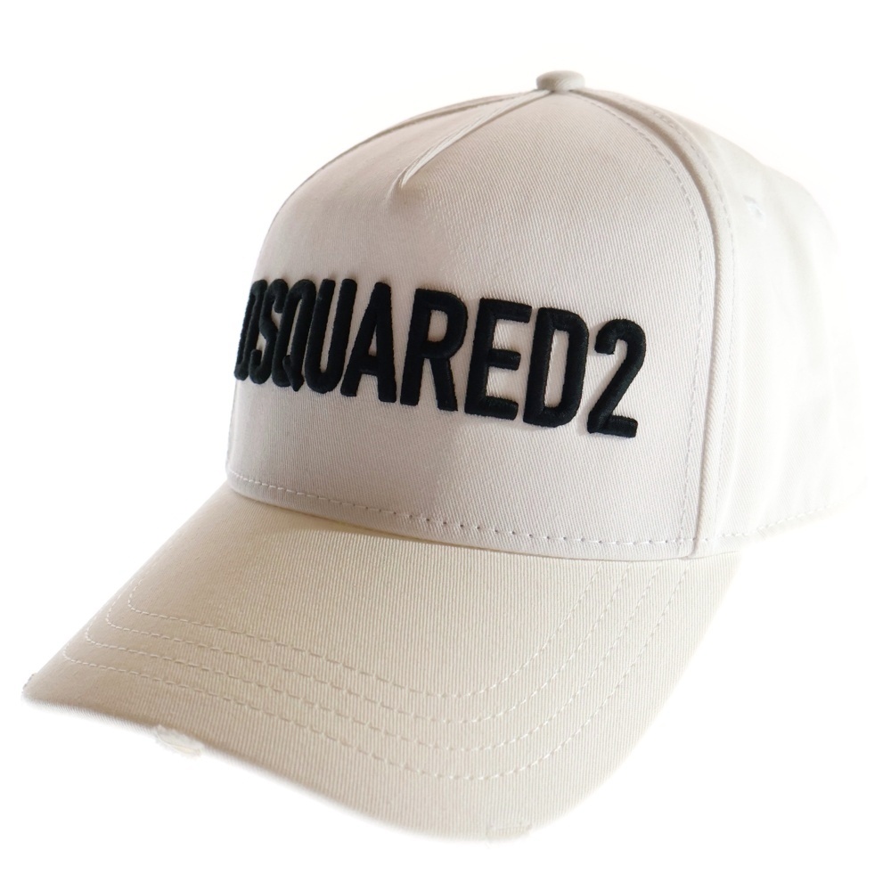 ロゴ刺繍ベースボールキャップ ホワイト Aランク