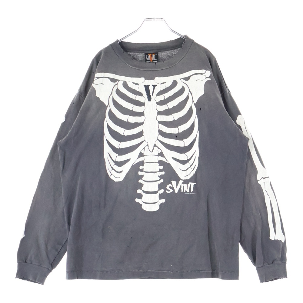 セントマイケル 22AW ×VLONE BONE L/S TEE ヴィーロン ボーン