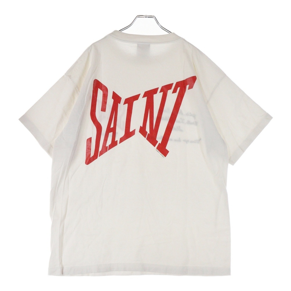 21SS S/S TEE LOGO EMB ロゴプリント クルーネック 半袖Tシャツ カットソー ホワイト SM-S21-0000-007 Bランク
