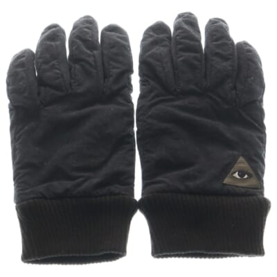 eye patch detail padded gloves アイパッチレザーグローブ ブラック Bランク