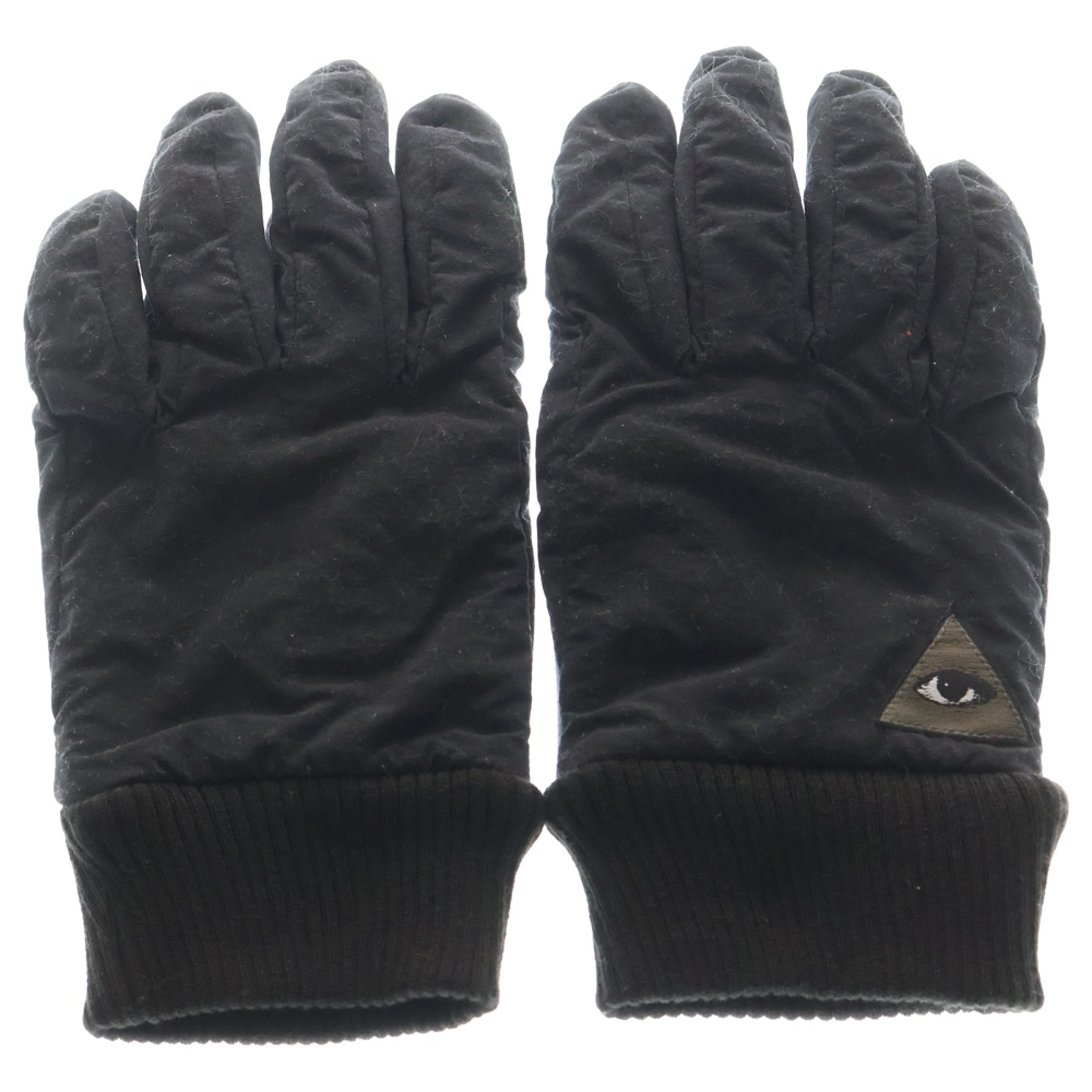 eye patch detail padded gloves アイパッチレザーグローブ ブラック Bランク