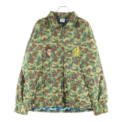 ×A BATHING APE ABC CAMO VIETNAM JACKET ロゴ刺繍 ベトナムジャケット キルティングジャケット カモフラージュ RE-AP-CM-00-00-003 Aランク