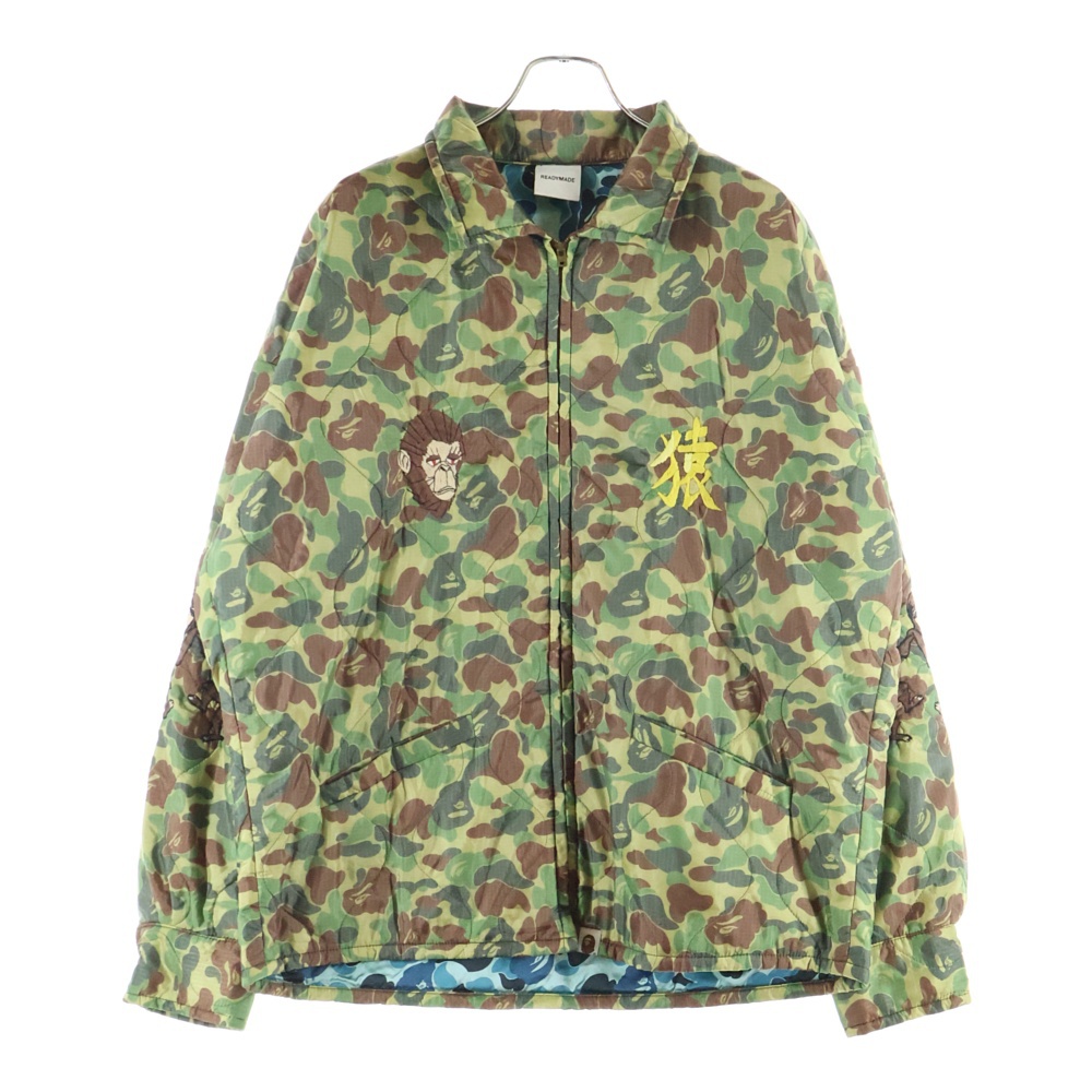 ×A BATHING APE ABC CAMO VIETNAM JACKET ロゴ刺繍 ベトナムジャケット キルティングジャケット カモフラージュ RE-AP-CM-00-00-003 Aランク