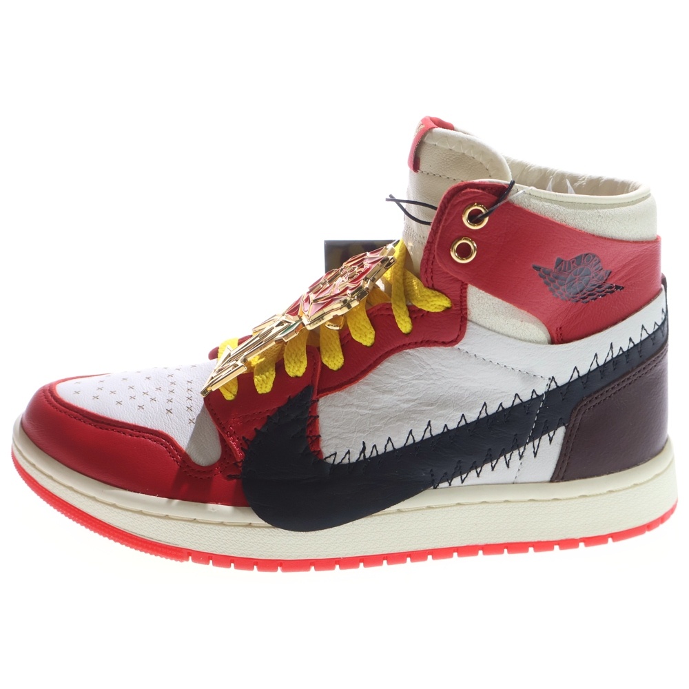 × WMNS TEYANA TAYLOR AIR JORDAN 1 HIGH ZOOM CMFT 2 GYM RED FJ0604-601 テヤナ テイラー エアジョーダン1 ハイ ズーム ジムレッド US7.5/24.5cm Sランク