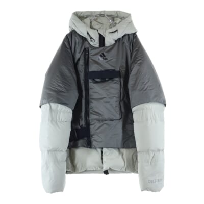 3WAYレイヤードダウンジャケット グレー FT2420 Sランク