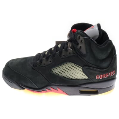 WMNS AIR JORDAN 5 RETRO GTX DR0092-001 ウィメンズ エアジョーダン5 ゴアテックス ハイカットスニーカー ブラック US10.5/27.5cm Sランク