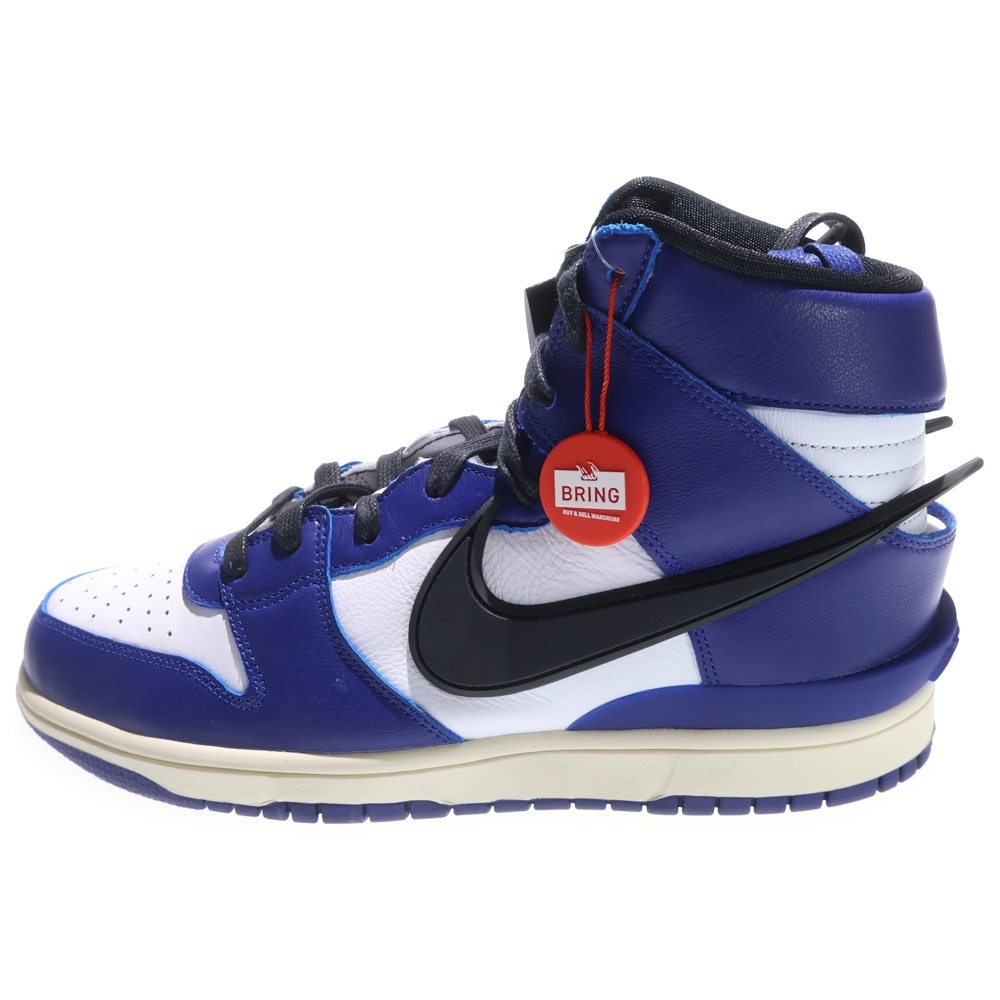 ×AMBUSH DUNK HIGH DEEP ROYAL CU7544-400 ×アンブッシュ ダンク ディープロイアル ハイカットスニーカー ホワイト/ブルー US9/27.0cm Sランク
