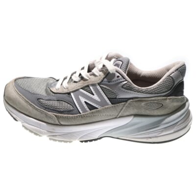 M990GL6 スウェードレザー ローカットスニーカー グレー US8.5/26.5cm Bランク