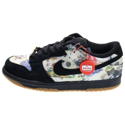 23AW ×SUPREME DUNK LOW QS RAMMELLZEE FD8778-001 シュプリーム ダンク ラメルジー ローカットスニーカー ブラック/マルチ US9.5/27.5cm Sランク